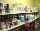 shelf with supplies 